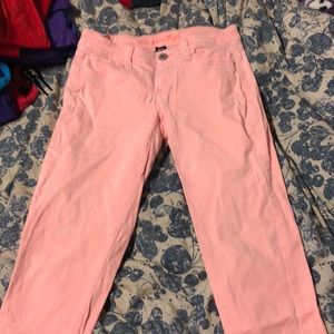 Highlighter pink AE jeggings